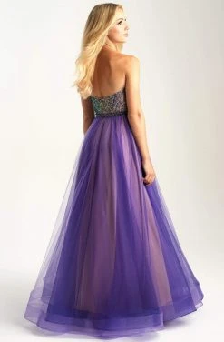 Madison James - 20-394 Semi-Sweetheart Sequin A-Line Dress