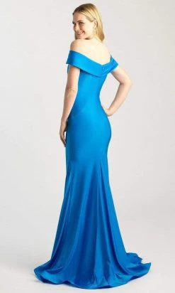 Madison James - 20-397 Off-Shoulder Jersey Trumpet Dress Formal Gowns