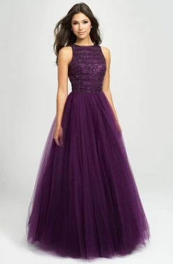 Madison James - Beaded Bodice Tulle Ballgown 19-119 - 1 Pc Black In Size 02 Available 6 Madison James - Beaded Bodice Tulle Ballgown 19-119 - 1 Pc Black In Size 02 Available