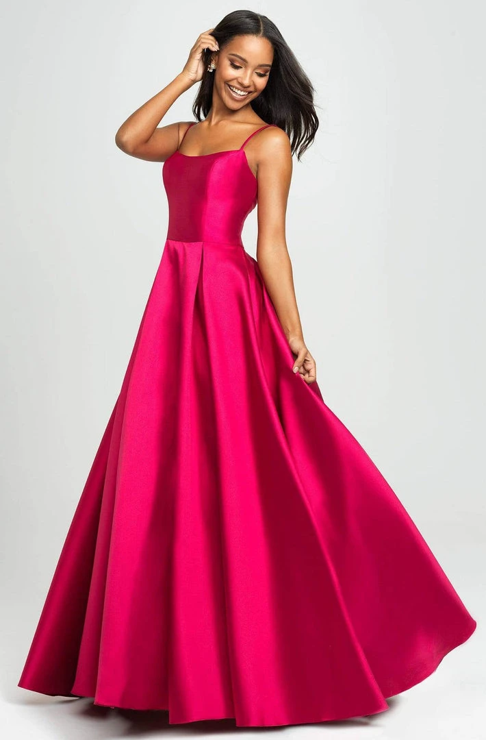 Formal Gowns Madison James - Sleeveless Square Neck Mikado Prom Ballgown 19-107 - 1 Pc Cerise In Size 8 Available 7 Formal Gowns Madison James - Sleeveless Square Neck Mikado Prom Ballgown 19-107 - 1 Pc Cerise In Size 8 Available