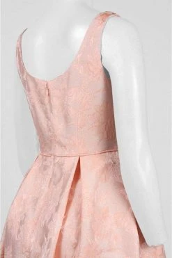 Cocktail Dresses Maggy London - G2492M Metallic Jacquard A-Line Dress