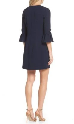 Cocktail Dresses Maggy London - G3079M Flounce Quarter Sleeve Column Mini Shift Dress 10 Cocktail Dresses Maggy London - G3079M Flounce Quarter Sleeve Column Mini Shift Dress