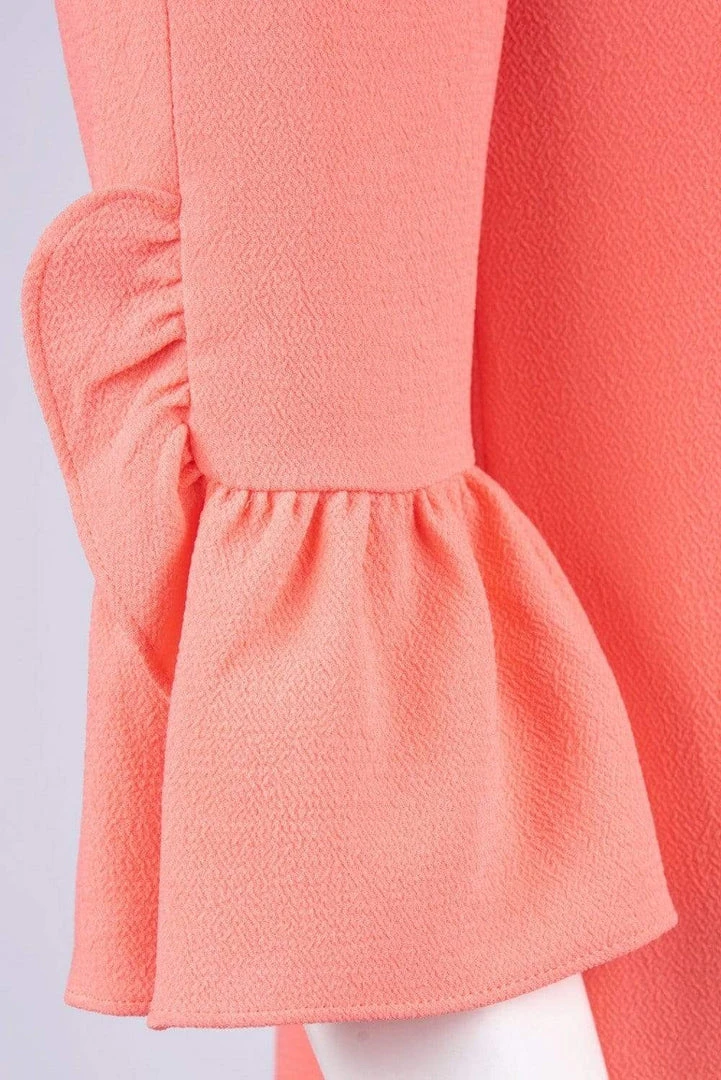 Cocktail Dresses Maggy London - G3079M Flounce Quarter Sleeve Column Mini Shift Dress 9 Cocktail Dresses Maggy London - G3079M Flounce Quarter Sleeve Column Mini Shift Dress