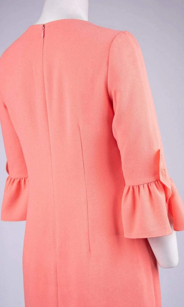 Cocktail Dresses Maggy London - G3079M Flounce Quarter Sleeve Column Mini Shift Dress 8 Cocktail Dresses Maggy London - G3079M Flounce Quarter Sleeve Column Mini Shift Dress