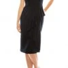 Maggy London - G3907M Sleeveless V Neck Ruffle Drape Sheath Dress 1 Maggy London - G3907M Sleeveless V Neck Ruffle Drape Sheath Dress