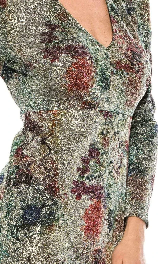 Cocktail Dresses Maggy London - G4775M V-Neck Knee-Length Dress 6 Cocktail Dresses Maggy London - G4775M V-Neck Knee-Length Dress