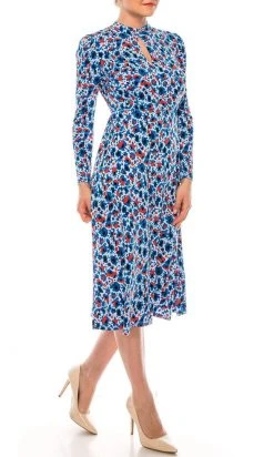 Maggy London - G4799M High Neck A-Line Dress