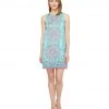 Maggy London - T2648MNR Medallion Print Cotton Dress 1 Maggy London - T2648MNR Medallion Print Cotton Dress