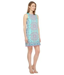 Maggy London - T2648MNR Medallion Print Cotton Dress 9 Maggy London - T2648MNR Medallion Print Cotton Dress