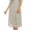 Maison Tara - 95100M Short Sleeve Stripe Tie Back Dress 2 Maison Tara - 95100M Short Sleeve Stripe Tie Back Dress
