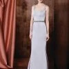 Marsoni By Colors Bejeweled V-Neck Sheath Dress M208 - 1 Pc Silver In Size 8 Available Formal Gowns