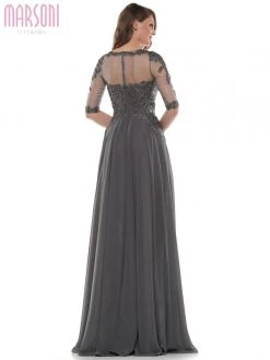 Formal Gowns Marsoni By Colors - Embellished Scoop Evening Dress M157 - 1 Pc Charcoal Grey In Size 18 Available 9 Formal Gowns Marsoni By Colors - Embellished Scoop Evening Dress M157 - 1 Pc Charcoal Grey In Size 18 Available
