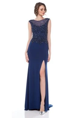 Marsoni By Colors - M155 Beaded Baroque Illusion Gown