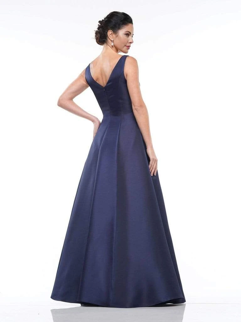 Marsoni By Colors - MV1009 Sleeveless V-Neck Long Satin Gown 7 Marsoni By Colors - MV1009 Sleeveless V-Neck Long Satin Gown