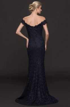 Marsoni By Colors - Off Shoulder Sheath Lace Gown M221 - 1 Pc Wine In Size 8 Available Formal Gowns 9 Marsoni By Colors - Off Shoulder Sheath Lace Gown M221 - 1 Pc Wine In Size 8 Available Formal Gowns