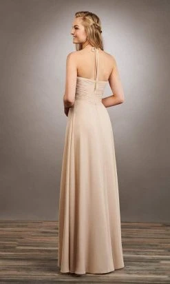 Mary's Bridal - Halter Neck Chiffon Sheath Dress MB7057 - 1 Pc Champagne In Size 8 Available 6 Mary's Bridal - Halter Neck Chiffon Sheath Dress MB7057 - 1 Pc Champagne In Size 8 Available