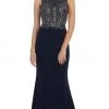May Queen - Bateau Neck Beaded Jersey Evening Gown Formal Gowns 1 May Queen - Bateau Neck Beaded Jersey Evening Gown Formal Gowns
