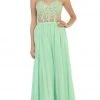 May Queen - Beaded Floral Chiffon Prom Dress 1 May Queen - Beaded Floral Chiffon Prom Dress