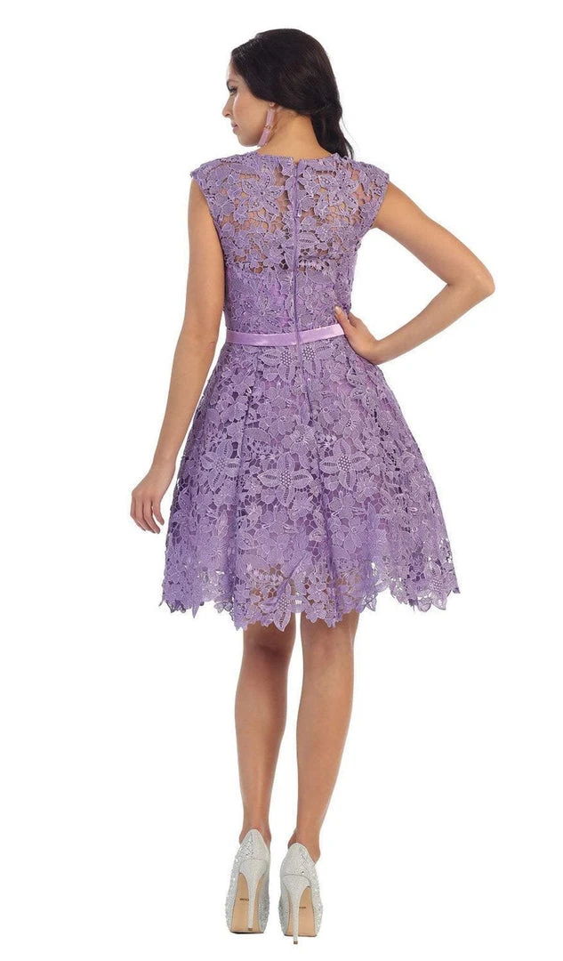 May Queen - Beaded Floral Cocktail Dress 4 May Queen - Beaded Floral Cocktail Dress