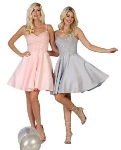 May Queen - Beaded Lace V-Neck A-Line Short Party Dress MQ1652 Cocktail Dresses 7 May Queen - Beaded Lace V-Neck A-Line Short Party Dress MQ1652 Cocktail Dresses