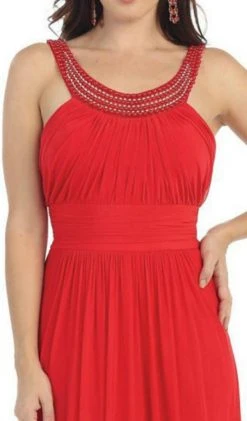 Formal Gowns May Queen - Beaded Yoke Scoop Neck A-Line Bridesmaid Dress 13 Formal Gowns May Queen - Beaded Yoke Scoop Neck A-Line Bridesmaid Dress