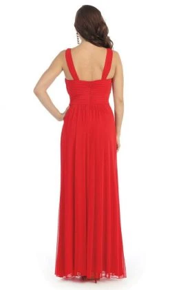 Formal Gowns May Queen - Beaded Yoke Scoop Neck A-Line Bridesmaid Dress 14 Formal Gowns May Queen - Beaded Yoke Scoop Neck A-Line Bridesmaid Dress