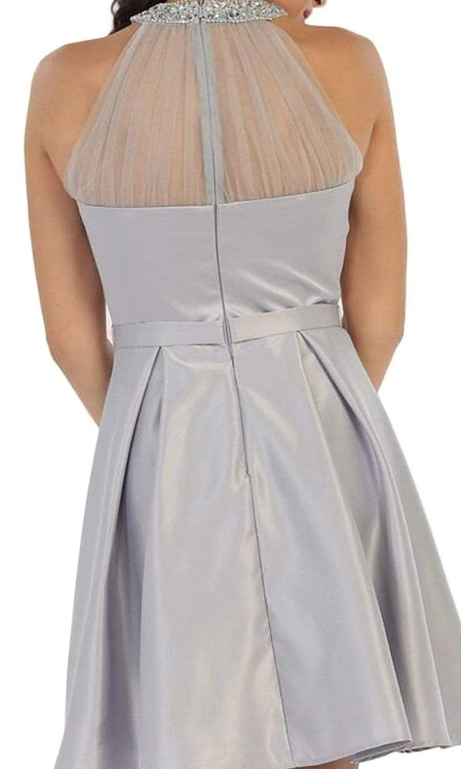 Cocktail Dresses May Queen - Bedazzled Illusion Halter A-line Prom Dress 7 Cocktail Dresses May Queen - Bedazzled Illusion Halter A-line Prom Dress