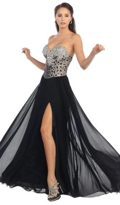 May Queen - Bedazzled Sweetheart A-line Prom Dress Formal Gowns 11 May Queen - Bedazzled Sweetheart A-line Prom Dress Formal Gowns