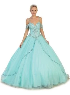 May Queen - Bejeweled Sweetheart Quinceanera Ballgown Formal Gowns