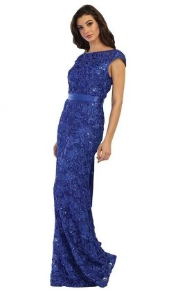 May Queen - Cap Sleeve Illusion Bateau Sheath Mother Of The Bride Dress