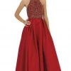 May Queen - Divine Gilt Embroidered Halter A-Line Prom Gown 2 May Queen - Divine Gilt Embroidered Halter A-Line Prom Gown