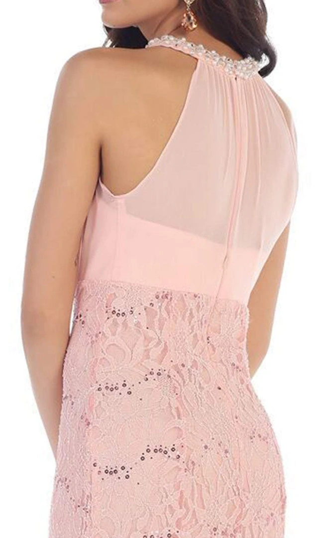 May Queen - Embellished Halter Sheath Mother Of The Bride Dress 6 May Queen - Embellished Halter Sheath Mother Of The Bride Dress