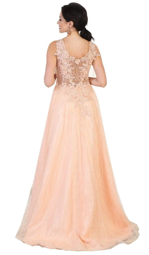 May Queen - Embellished Scoop A-line Evening Dress Formal Gowns 5 May Queen - Embellished Scoop A-line Evening Dress Formal Gowns
