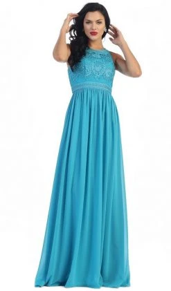 May Queen - Embroidered Jewel A-line Evening Dress Formal Gowns 19 May Queen - Embroidered Jewel A-line Evening Dress Formal Gowns