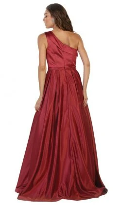 Formal Gowns May Queen - Foldover Asymmetric A-line Evening Dress 18 Formal Gowns May Queen - Foldover Asymmetric A-line Evening Dress