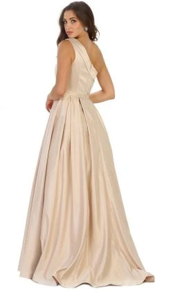 Formal Gowns May Queen - Foldover Asymmetric A-line Evening Dress 21 Formal Gowns May Queen - Foldover Asymmetric A-line Evening Dress