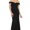 Formal Gowns May Queen - Foldover Off Shoulder Formal Dress MQ1695 - 1 Pc Black In Size 6 Available 2 Formal Gowns May Queen - Foldover Off Shoulder Formal Dress MQ1695 - 1 Pc Black In Size 6 Available