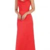 May Queen - Halter Neck Strappy Back Satin A-Line Gown MQ1594 Formal Gowns 1 May Queen - Halter Neck Strappy Back Satin A-Line Gown MQ1594 Formal Gowns