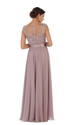 May Queen - Illusion Jewel A-Line Evening Dress Bridesmaid Dresses