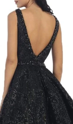 May Queen - Illusion Plunging Sleeveless Cocktail Dress Cocktail Dresses 11 May Queen - Illusion Plunging Sleeveless Cocktail Dress Cocktail Dresses