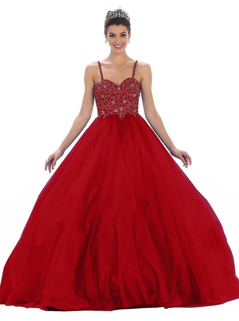 May Queen - Jeweled Sweetheart Glittering Prom Ball Gown 8 May Queen - Jeweled Sweetheart Glittering Prom Ball Gown