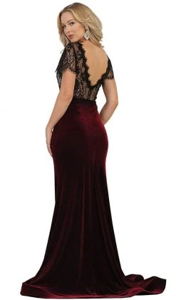 Formal Gowns May Queen - Lace Bateau Sheath Evening Dress