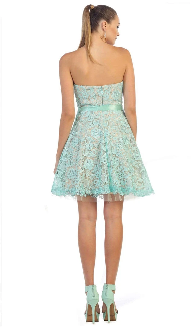 May Queen - Lace Sweetheart A-line Cocktail Dress 8 May Queen - Lace Sweetheart A-line Cocktail Dress