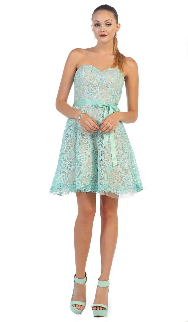 May Queen - Lace Sweetheart A-line Cocktail Dress 7 May Queen - Lace Sweetheart A-line Cocktail Dress