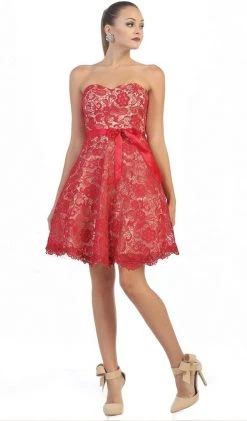 May Queen - Lace Sweetheart A-line Cocktail Dress 20 May Queen - Lace Sweetheart A-line Cocktail Dress
