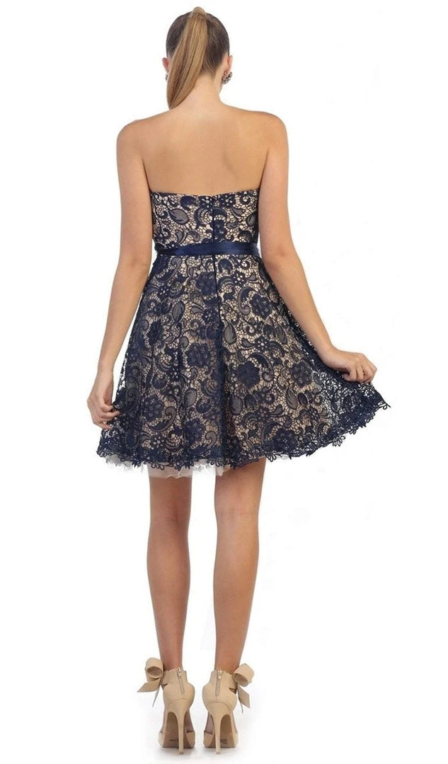 May Queen - Lace Sweetheart A-line Cocktail Dress 5 May Queen - Lace Sweetheart A-line Cocktail Dress