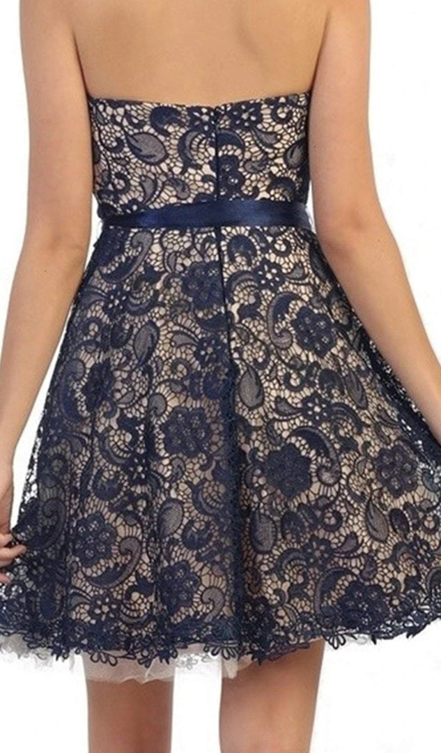 May Queen - Lace Sweetheart A-line Cocktail Dress 6 May Queen - Lace Sweetheart A-line Cocktail Dress