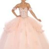 May Queen - LK120 Jeweled Sweetheart Bodice Ballgown