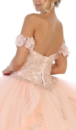 May Queen - LK120 Jeweled Sweetheart Bodice Ballgown