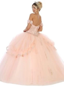 May Queen - LK120 Jeweled Sweetheart Bodice Ballgown